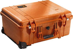 Pelican Products, Inc. - 17-59/64" Wide x 10-27/64" High, Clamshell Hard Case - Orange, Polyethylene - Americas Industrial Supply