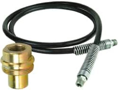 Value Collection - 1/4" Inside Diam x 3/8 NPT 3' Hydraulic Pump Hose - 10,000 psi, 59755249 Opposite End, Rubber - Americas Industrial Supply