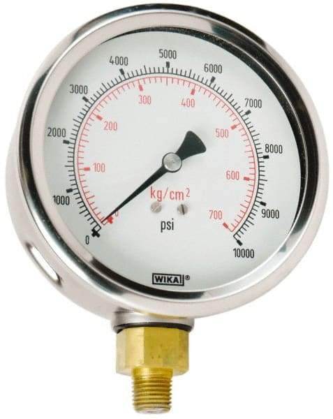 Value Collection - 0 to 10000 Scale Range Pressure Dry Gauge - 1.5 Percent of Scale Accuracy - Americas Industrial Supply