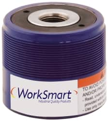 Value Collection - 12 Ton, 0.31" Stroke, 0.89 Cu In Oil Capacity, Portable Hydraulic Hollow Hole Cylinder - 2.91 Sq In Effective Area, 2.36" Lowered Ht., 2.67" Max Ht., 1.92" Cyl Bore Diam, 1.38" Plunger Rod Diam, 10,000 Max psi - Americas Industrial Supply