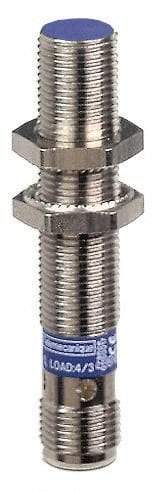 Telemecanique Sensors - PNP, NC, 4mm Detection, Cylinder Shielded, Inductive Proximity Sensor - 3 Wires, IP67, IP69K, 12 to 48 VDC, M12x1 Thread, 2.44 Inch Long - Americas Industrial Supply