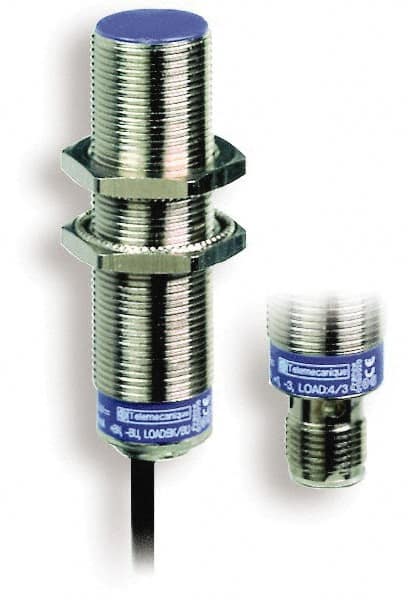 Telemecanique Sensors - PNP, NC, 8mm Detection, Cylinder Shielded, Inductive Proximity Sensor - 3 Wires, IP68, IP69K, 12 to 48 VDC, M18x1 Thread, 2.44 Inch Long - Americas Industrial Supply