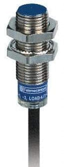 Telemecanique Sensors - NPN, 2mm Detection, Cylinder Shielded, Inductive Proximity Sensor - 3 Wires, IP68, IP69K, 12 to 24 VDC, M12x1 Thread, 1.38 Inch Long x 0.47 Inch Wide - Americas Industrial Supply