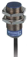 Telemecanique Sensors - NPN, NC, 5mm Detection, Cylinder Shielded, Inductive Proximity Sensor - 3 Wires, IP68, IP69K, 12 to 24 VDC, M18x1 Thread, 1.54 Inch Long x 0.71 Inch Wide - Americas Industrial Supply