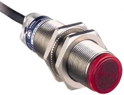 Telemecanique Sensors - Cable Connector, 30m Nominal Distance, Shock and Vibration Resistant, Through Beam Photoelectric Sensor - 12 to 24 VDC, 250 Hz, Brass, 62mm Long x 18mm Wide x 7 Inch High - Americas Industrial Supply