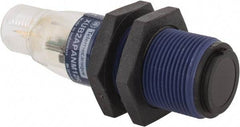 Telemecanique Sensors - 4 Pin M12 Connector, 15m Nominal Distance, Shock and Vibration Resistant, Through Beam Photoelectric Sensor - 12 to 24 VDC, 500 Hz, PBT, 2.36 Inch Long x 0.71 Inch Wide - Americas Industrial Supply