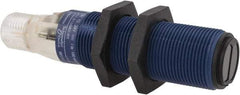 Telemecanique Sensors - 4 Pin M12 Connector, 0.6m Nominal Distance, Shock and Vibration Resistant, Diffused Photoelectric Sensor - 12 to 24 VDC, 500 Hz, PBT, 2.99 Inch Long x 0.71 Inch Wide - Americas Industrial Supply