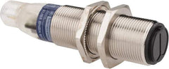 Telemecanique Sensors - 4 Pin M12 Connector, 0.6m Nominal Distance, Shock and Vibration Resistant, Diffused Photoelectric Sensor - 12 to 24 VDC, 500 Hz, Nickel Plated Brass, 2.99 Inch Long x 0.71 Inch Wide - Americas Industrial Supply