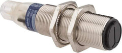 Telemecanique Sensors - 4 Pin M12 Connector, 0.6m Nominal Distance, Shock and Vibration Resistant, Diffused Photoelectric Sensor - 12 to 24 VDC, 500 Hz, Nickel Plated Brass, 2.99 Inch Long x 0.71 Inch Wide - Americas Industrial Supply