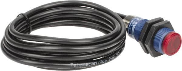 Telemecanique Sensors - Cable Connector, 2m Nominal Distance, Shock and Vibration Resistant, Polarized Retroreflective Photoelectric Sensor - 12 to 24 VDC, 500 Hz, PBT, 1.89 Inch Long x 0.71 Inch Wide - Americas Industrial Supply