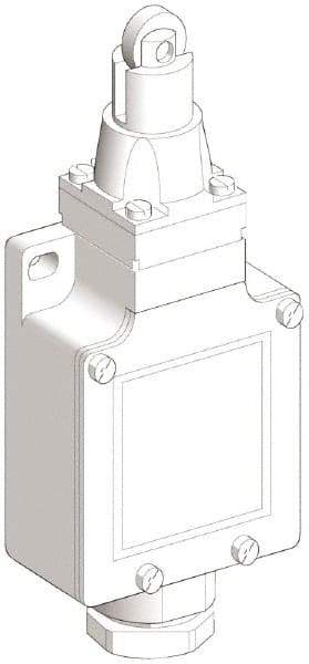 Telemecanique Sensors - DP, NC/NO, 240 VAC, Screw Terminal, Roller Plunger Actuator, General Purpose Limit Switch - IP66 IPR Rating - Americas Industrial Supply