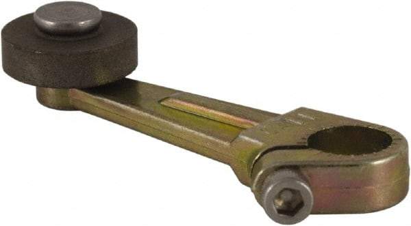 Square D - 2 Inch Long, 1/4 Inch Diameter, Cast Zinc Body, Limit Switch Operator - 1/4 Inch Face Width, Iron Roller, For Use with Limit Switches - Americas Industrial Supply