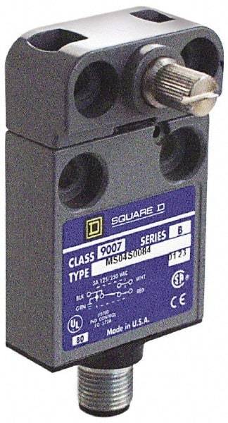 Square D - SPDT, NC/NO, Multiple VDC Levels, 4 Pin AC Micro Connector Terminal, Rotary Spring Return Actuator, General Purpose Limit Switch - 1, 2, 4, 6, 6P NEMA Rating, IP67 IPR Rating - Americas Industrial Supply