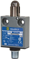 Square D - SPDT, NC/NO, Multiple VAC Levels, Prewired Terminal, Parallel Roller Plunger Actuator, General Purpose Limit Switch - 1, 2, 4, 6, 6P NEMA Rating, IP67 IPR Rating, Bushing Mount, 80 Ounce Operating Force - Americas Industrial Supply