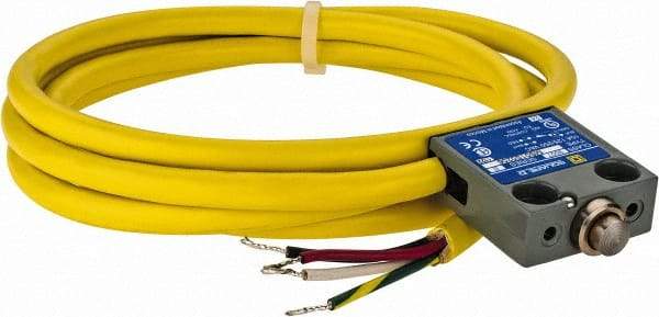 Square D - SPDT, NC/NO, Multiple VAC Levels, Prewired Terminal, Plunger Actuator, General Purpose Limit Switch - 1, 2, 4, 6, 6P NEMA Rating, IP67 IPR Rating, 80 Ounce Operating Force - Americas Industrial Supply