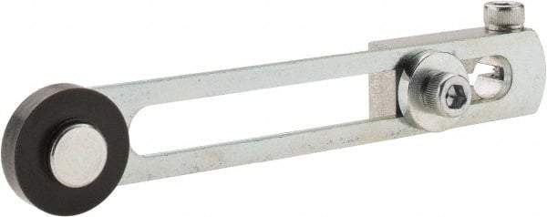 Square D - 1.38 to 3.38 Inch Long, 1/4 Inch Diameter, Cast Zinc Body, Limit Switch Adjustable Roller Lever - 1/4 Inch Face Width, Nylon Roller, For Use with Limit Switches - Americas Industrial Supply