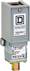 Square D - 1 NEMA Rated, SPDT, 3 to 150 psi, Electromechanical Pressure and Level Switch - Fixed Pressure, 120 VAC at 6 Amp, 125 VDC at 0.22 Amp, 240 VAC at 3 Amp, 250 VDC at 0.27 Amp, 1/4 Inch Connector, Screw Terminal, For Use with 9012G - Americas Industrial Supply