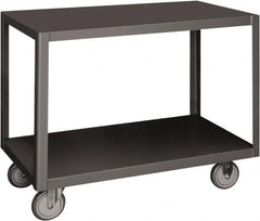 Durham - Mobile Table - Steel, Fixed Leg, Gray, 72" Long x 30" Deep x 30-1/4" High - Americas Industrial Supply