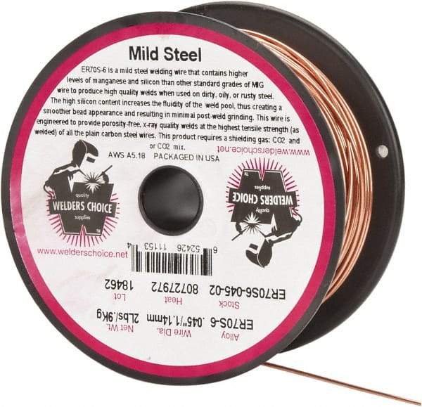 Welding Material - ER5356, 0.047 Inch Diameter, Aluminum MIG Welding Wire - 1 Lb. Roll - Exact Industrial Supply