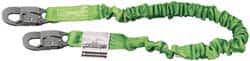 Miller - 6' Long, 310 Lb Capacity, 1 Leg Locking Snap Hook Harness Shock Absorbing Lanyard - 1" Diam, Polyester Webbing, Locking Snap Hook Anchorage Connection - Americas Industrial Supply