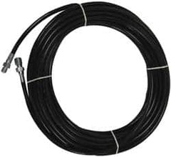 Value Collection - 1/4" ID x 1/2" OD, 4,400 Working psi, Black Thermoplastic Polyurethane Sewer Hose - 50' Long, -40 to 160°F - Americas Industrial Supply