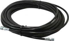 Value Collection - 1/8" ID x 0.3333" OD, 4,800 Working psi, Black Thermoplastic Polyurethane Sewer Hose - 50' Long, -40 to 160°F - Americas Industrial Supply