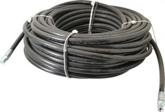 Value Collection - 1/4" ID x 1/2" OD, 4,400 Working psi, Black Thermoplastic Polyurethane Sewer Hose - 100' Long, -40 to 160°F - Americas Industrial Supply