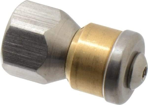 Value Collection - 3,000 psi Rotating, Sewer Pressure Washer Nozzle - 8mm Orifice Diam, 1/4" Thread - Americas Industrial Supply