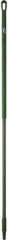 Vikan - 59 x 1-1/4" Fiberglass Squeegee Handle - European Threaded Connection, Green - Americas Industrial Supply