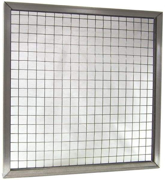 Made in USA - Galvanized Steel Wire Air Filter Frame - 16" Noml Height x 1" Noml Depth x 20" Noml Width, For Use with Filter Pads - Americas Industrial Supply