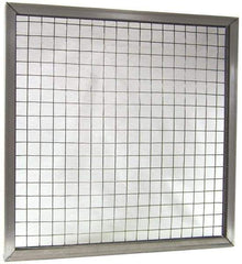 Made in USA - Galvanized Steel Wire Air Filter Frame - 20" Noml Height x 1" Noml Depth x 25" Noml Width, For Use with Filter Pads - Americas Industrial Supply