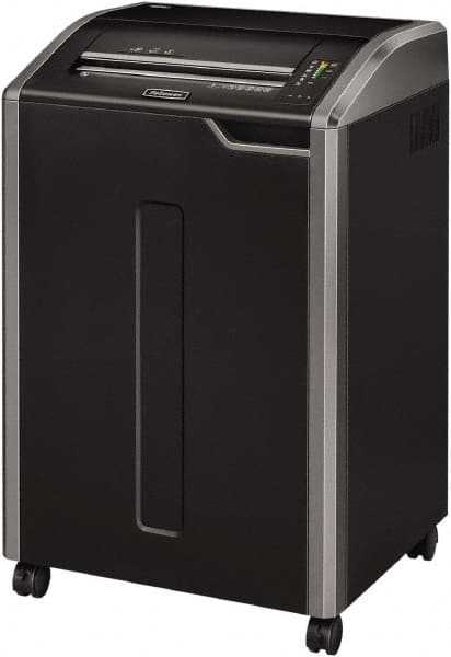 FELLOWES - 7/32" Strip, 38 Sheet Strip Cut Commercial Shredder - 20" Long x 25" Wide x 37-1/4" High, Level 2 Security, 35 Gal Wastebasket - Americas Industrial Supply