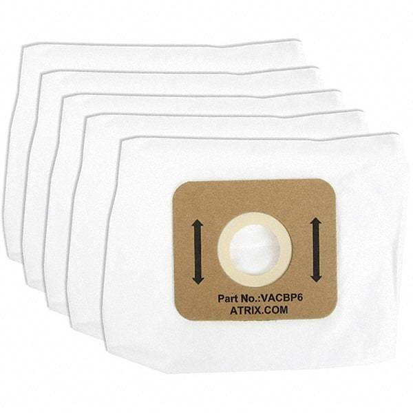 Atrix - Backpack Series HEPA Filter Bags - 8Qt., HEPA filtration, Use with VACBP1 , VACBP36V 5/PK - Americas Industrial Supply