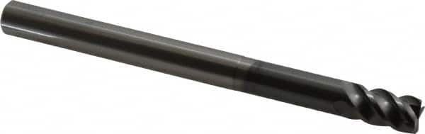 OSG - 10mm, 4 Flute, Single End, Solid Carbide, 0.5mm Corner Radius End Mill - 120mm OAL, 45° Helix, 15mm LOC, 50mm Extended Reach - Americas Industrial Supply