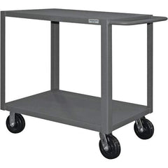 Durham - 4,000 Lb Capacity, 30" Wide x 60" Long x 37-1/2" High Heavy Duty Service Cart - 2 Shelf, Steel - Americas Industrial Supply