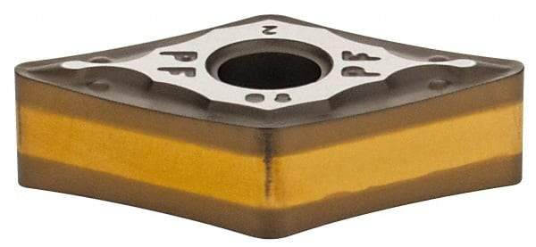 Iscar - DNMG332 PF Grade IC8150 Carbide Turning Insert - TiCN/Al2O3 Finish, 55° Diamond, 3/8" Inscr Circle, 3/16" Thick, 1/32" Corner Radius - Americas Industrial Supply