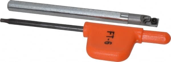Kennametal - 0.208" Min Bore Diam, 2-1/2" OAL, 3/16" Shank Diam, CSBI Indexable Boring Bar - 3/4" Max Bore Depth, CDC Insert, Screw Holding Method - Americas Industrial Supply