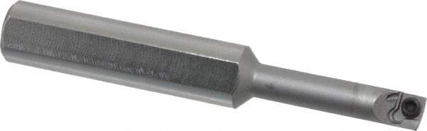 Kennametal - 0.23" Min Bore Diam, 2-1/2" OAL, 3/8" Shank Diam, CSBI Indexable Boring Bar - 1" Max Bore Depth, CDC Insert, Screw Holding Method - Americas Industrial Supply