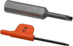 Kennametal - 0.23" Min Bore Diam, 2-3/4" OAL, 1/2" Shank Diam, CSBI Indexable Boring Bar - 1" Max Bore Depth, CDC Insert, Screw Holding Method - Americas Industrial Supply