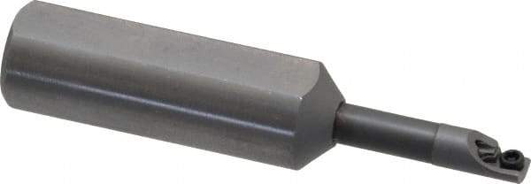 Kennametal - 0.208" Min Bore Diam, 2-3/8" OAL, 1/2" Shank Diam, CCBI Indexable Boring Bar - 7/8" Max Bore Depth, CDC Insert, Screw Holding Method - Americas Industrial Supply