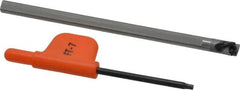 Kennametal - 0.275" Min Bore Diam, 3-1/2" OAL, 3/16" Shank Diam, FSBI Indexable Boring Bar - 3/4" Max Bore Depth, TD.. Insert, Screw Holding Method - Americas Industrial Supply