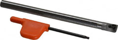 Kennametal - 0.3" Min Bore Diam, 4" OAL, 1/4" Shank Diam, FSBI Indexable Boring Bar - 1" Max Bore Depth, TD.. Insert, Screw Holding Method - Americas Industrial Supply