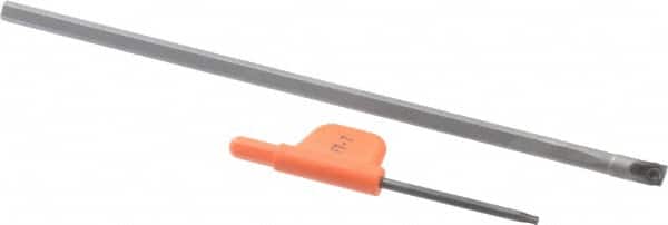 Kennametal - 0.275" Min Bore Diam, 6" OAL, 3/16" Shank Diam, FCBI Indexable Boring Bar - 1-7/8" Max Bore Depth, TD.. Insert, Screw Holding Method - Americas Industrial Supply