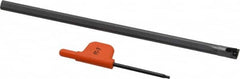Kennametal - 0.3" Min Bore Diam, 6" OAL, 1/4" Shank Diam, FCBI Indexable Boring Bar - 2-1/2" Max Bore Depth, TD.. Insert, Screw Holding Method - Americas Industrial Supply