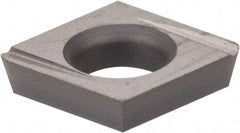 Kennametal - CDHH12061 Grade KC5010 Carbide Boring Insert - TiN Finish, 80° Diamond, 15° Relief Angle, 5/32" Inscr Circle, 0.04" Thick, 1/64" Corner Radius - Americas Industrial Supply