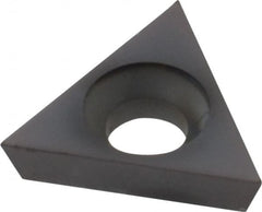 Kennametal - TPCB2201 Grade KC5010 Carbide Boring Insert - TiN Finish, 60° Triangle, 11° Relief Angle, 1/4" Inscr Circle, 3/32" Thick, 0.002" Corner Radius - Americas Industrial Supply