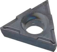 Kennametal - TPCH2205 Grade KC5010 Carbide Boring Insert - TiN Finish, 60° Triangle, 11° Relief Angle, 1/4" Inscr Circle, 3/32" Thick, 0.007" Corner Radius - Americas Industrial Supply