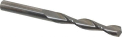 Hertel - 3/8" 135° Solid Carbide Jobber Drill - Right Hand Cut, Parabolic Flute, 4-1/4" OAL, Split Point - Americas Industrial Supply
