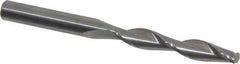 Hertel - 11/32" 135° Solid Carbide Jobber Drill - Right Hand Cut, Parabolic Flute, 4" OAL, Split Point - Americas Industrial Supply