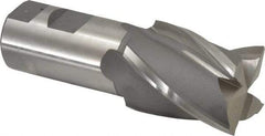 Hertel - 40mm, 2" LOC, 1-1/4" Shank Diam, 4-1/2" OAL, 4 Flute, Cobalt Square End Mill - Single End, Uncoated, 30° Helix, Centercutting, Right Hand Cut - Americas Industrial Supply